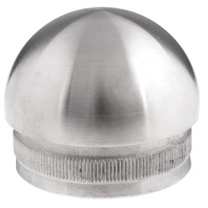 Tappo ellissoidale a battere per tubo ringhiera 42,4 mm – acciaio AISI 304 satinato