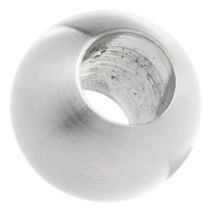 Sfera passante per balaustra fi 25 mm / foro 12 mm, acciaio inossidabile AISI 304 satinato