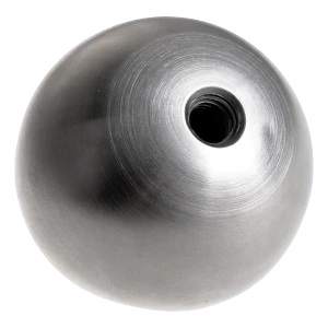 Sfera avvitabile piena per balaustra fi 30 mm filetto M6 acciaio inox satinato