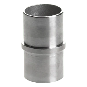 Raccordo dritto per tubo di balaustra 48,3 mm incollato – acciaio inox AISI 304 satinato