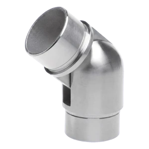 Postal – gomito snodabile per balaustra 90°–180° per tubo 42,4x2 mm, acciaio AISI 304 satinato
