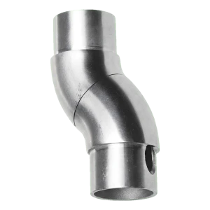 Gomito orientabile per balaustra da incollare per tubo 42,4x2 mm – acciaio inossidabile AISI 304 satinato