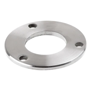 Base del montante per balaustra da saldare Ø 100 mm – acciaio inox AISI 304 satinato