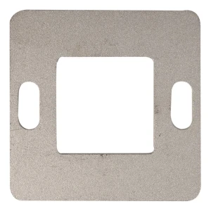 Piastra di montaggio per balaustra 80×80 mm AISI304 sistema 40×40 superficie grezza