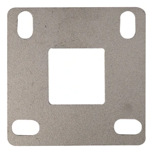 Base per palo della balaustra da saldare 100x100 mm – sistema 40x40, acciaio inossidabile AISI 304