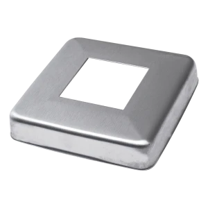 Copriforo quadrato in acciaio per profilo ringhiera 40x40 mm – 85x85 mm satinato