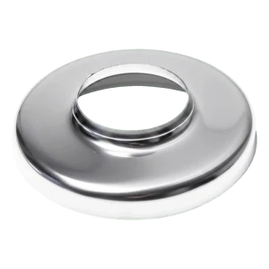 Rosetta di copertura con flangia per tubo Ø42,4 mm – acciaio inox AISI 304 lucido
