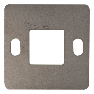 Base per palo della balaustra da saldare 100×100 mm – acciaio inossidabile AISI 304, sistema 40×40