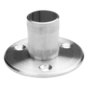 PINOX – base per colonna ringhiera Ø42,4 mm da conficcare, acciaio inox satinato