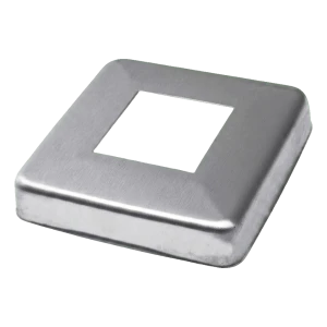 Rosetta coprente per profilo 40x40 mm – acciaio inossidabile AISI 304 satinato