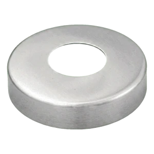 Rosone coprente circolare per balaustra inox – tubo Ø42,4 mm, satinato AISI 304