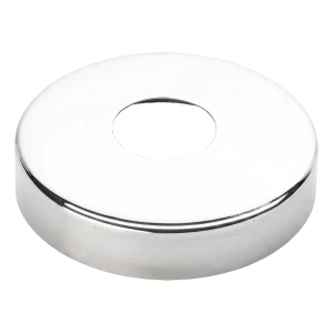 Rosone copri-foro circolare per tubo Ø42,4 mm – acciaio inossidabile AISI 304, lucido