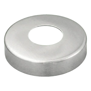 Rosone copriforo rotondo per tubo Ø 48,3 mm – acciaio inossidabile AISI 304, satinato