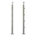 PSG Montante balaustra intermedio passante ø 42,4 mm AISI 304 – 4 supporti, satinato 001-204 (1)