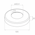 PSG Montante balaustra intermedio passante ø 42,4 mm AISI 304 – 4 supporti, satinato 001-204 (5)