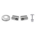 PSG montante parapetto angolare in acciaio AISI 304 ø42,4 mm H1060 mm con supporti per tubi ø12 mm 001-206 (3)