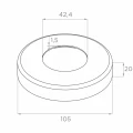 PSG montante parapetto angolare in acciaio AISI 304 ø42,4 mm H1060 mm con supporti per tubi ø12 mm 001-206 (6)