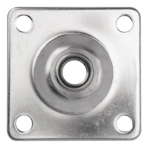 PSG piastra per cerniera regolabile M20 – acciaio inox AISI 304, 100×100 mm