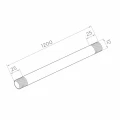 Tirante per tettoia in vetro M12×1200 mm AISI 304 – filettatura destra/sinistra, satinato 001-228 (2)