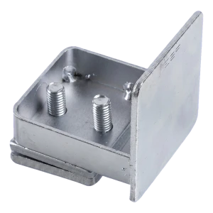 Chiusura terminale del profilo binario per cancello scorrevole autoportante PSG 60×60 mm – zincato