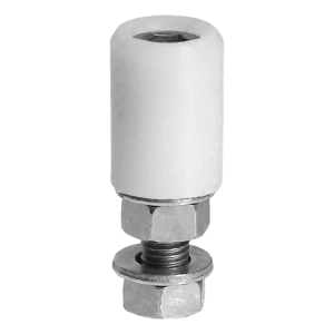 PSG rullo guida per cancello scorrevole FI 30 mm bianco