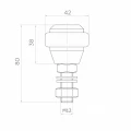 PSG rullo di guida gommato Ø 42 mm per cancelli scorrevoli – filettatura M12 001-282 (2)
