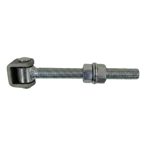 Cerniera regolabile per cancello avvitabile M18 in acciaio – lunga L180 mm