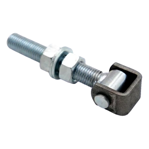 Cerniera in acciaio regolabile M20 per cancelli ad anta – zincata, L150 mm