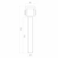 Cerniera in acciaio regolabile M20 per cancelli ad anta – zincata, L150 mm 001-350 (4)
