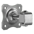 Cerniera regolabile per cancello con piastra decorativa M16 80×80 mm in acciaio zincato 001-363 (1)