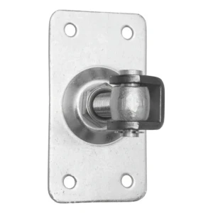 Cerniera PSG regolabile per cancelli con piastra rettangolare M16 120×75 mm zincata