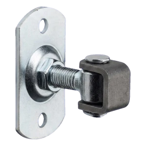 Cerniera regolabile per cancelli M16 con piastra rettangolare 100×55×4 mm