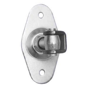 Cerniera regolabile per cancelli con piastra ovale M20 160×85 mm – acciaio zincato